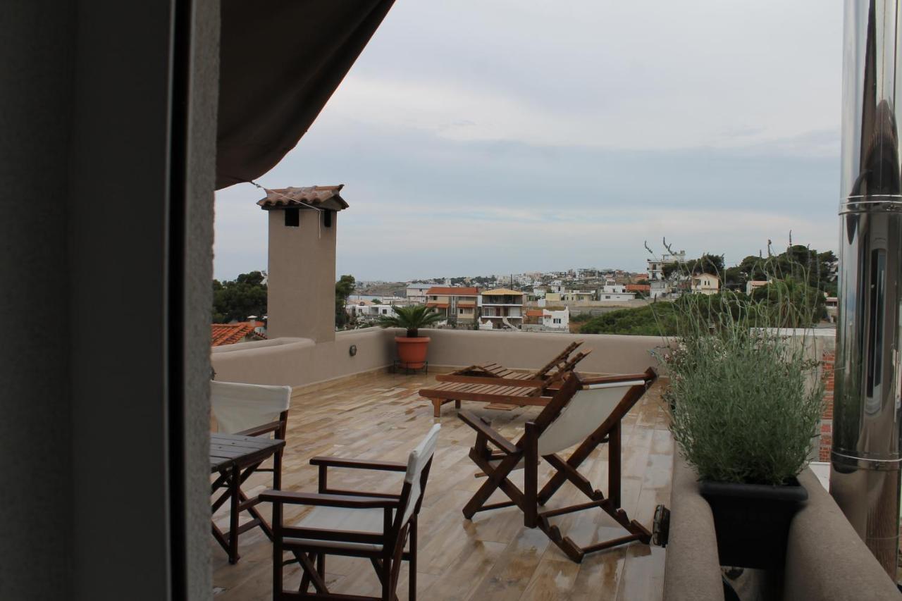 Sea View Apartment 15 Min From Athens Airport Néa Mákri Eksteriør bilde