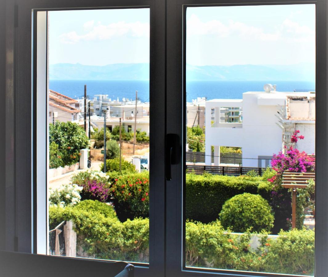 Sea View Apartment 15 Min From Athens Airport Néa Mákri Eksteriør bilde