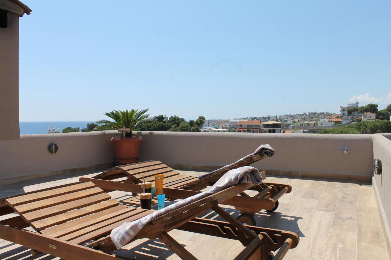 Sea View Apartment 15 Min From Athens Airport Néa Mákri Eksteriør bilde