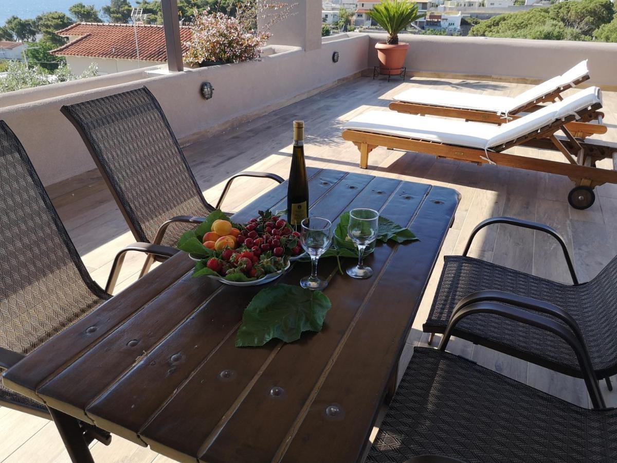 Sea View Apartment 15 Min From Athens Airport Néa Mákri Eksteriør bilde