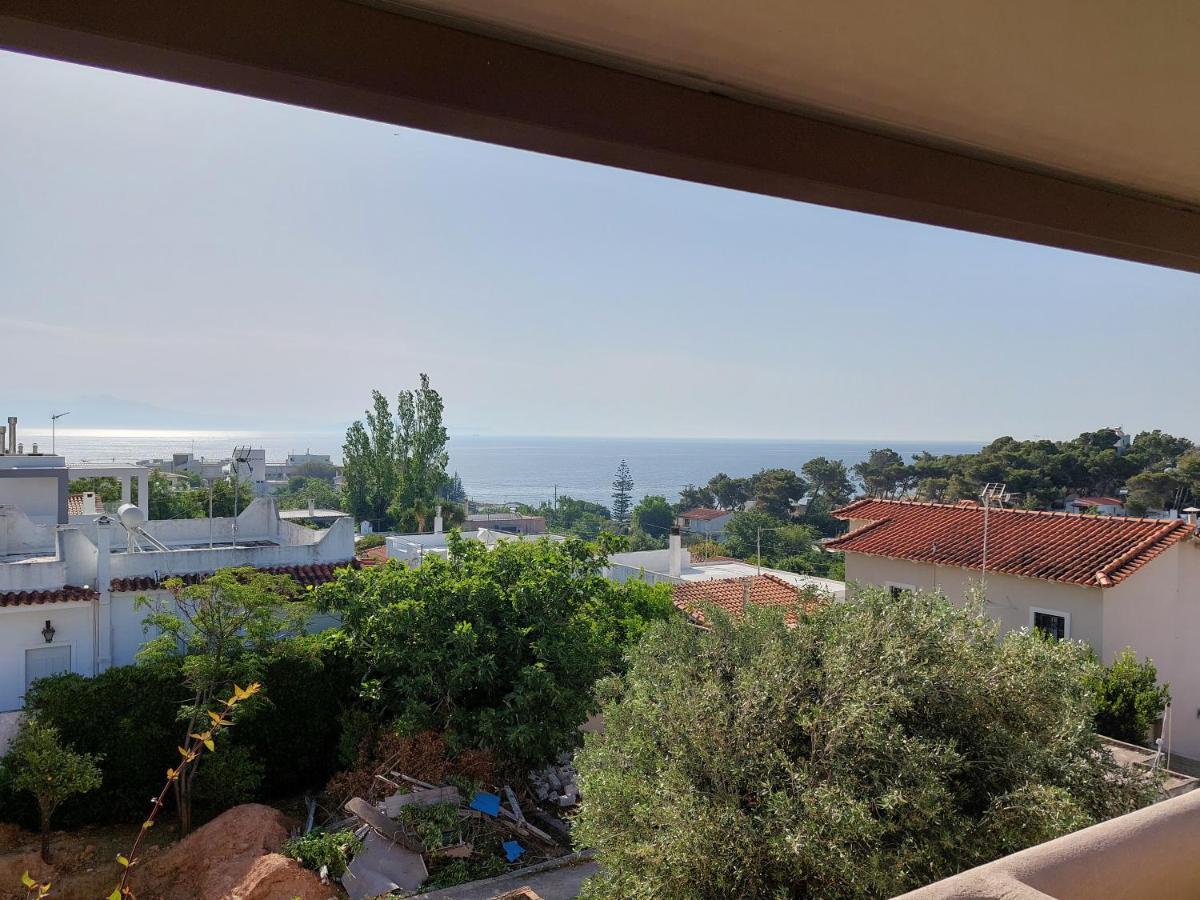 Sea View Apartment 15 Min From Athens Airport Néa Mákri Eksteriør bilde