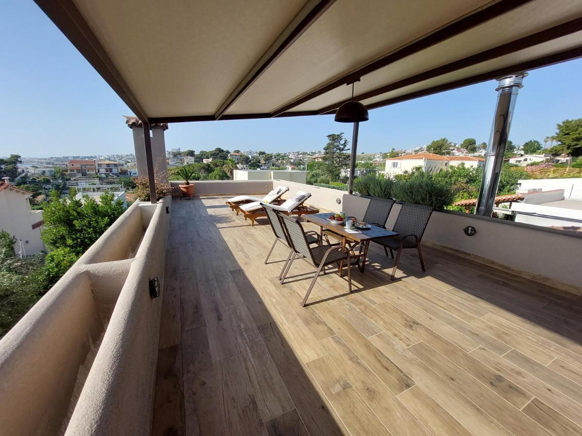 Sea View Apartment 15 Min From Athens Airport Néa Mákri Eksteriør bilde