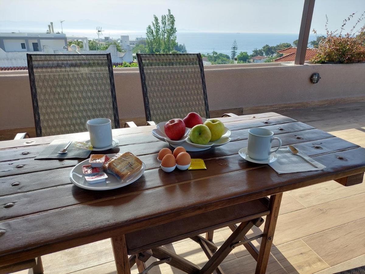 Sea View Apartment 15 Min From Athens Airport Néa Mákri Eksteriør bilde